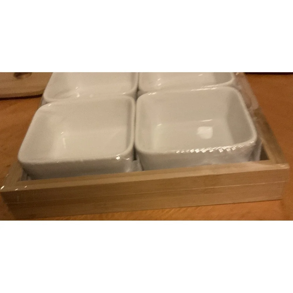 Urban Cupboard Condiment Serving Set, 5 Piece‎ Ceramic Set, NIP